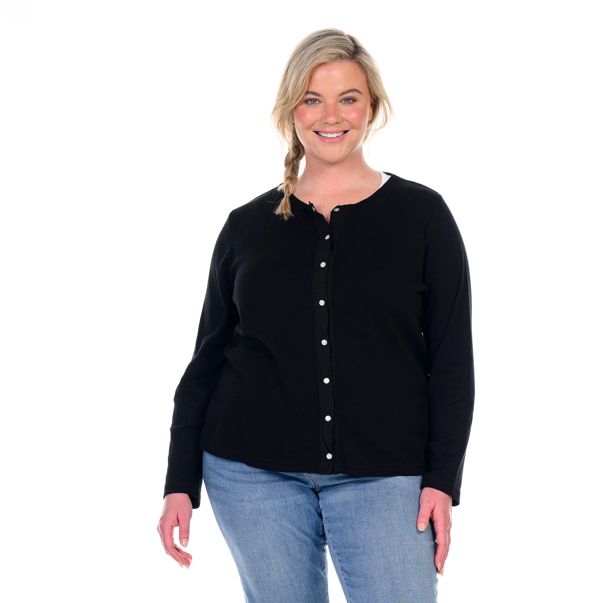 Baby Rib Cardigan | Plus Size - Image 12