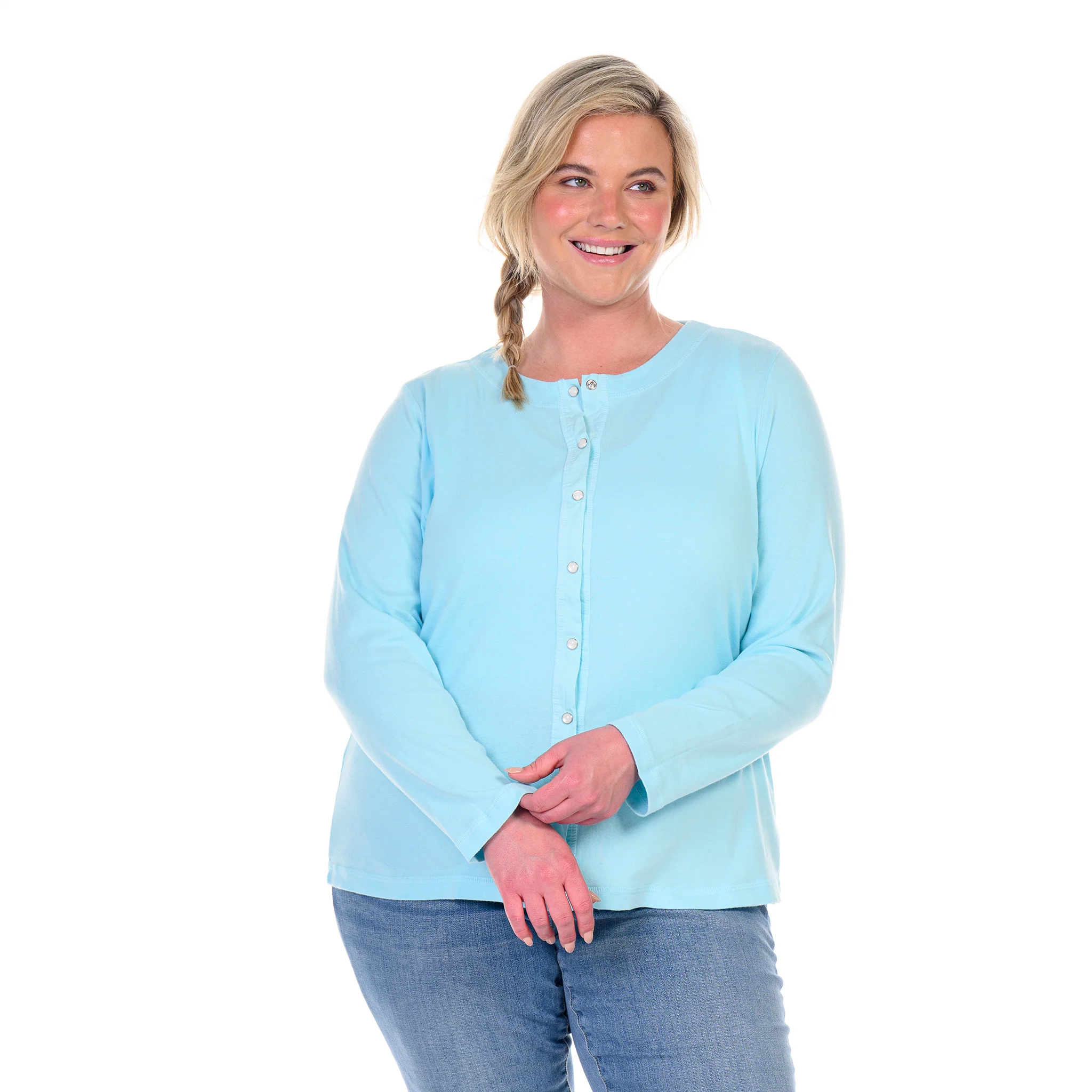 Baby Rib Cardigan | Plus Size - Image 6