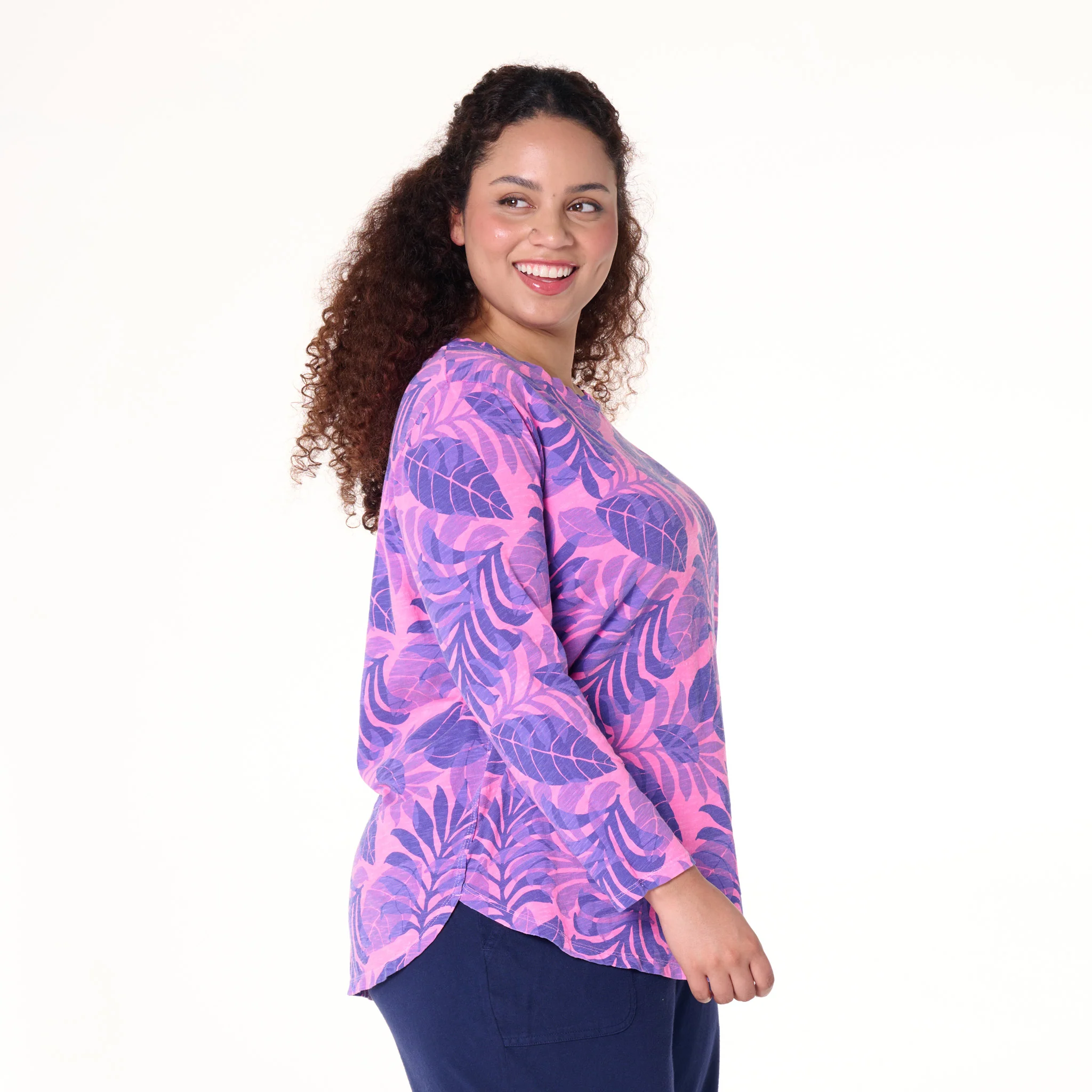 Fiji Palm Catalina Top | Plus Size - Image 3
