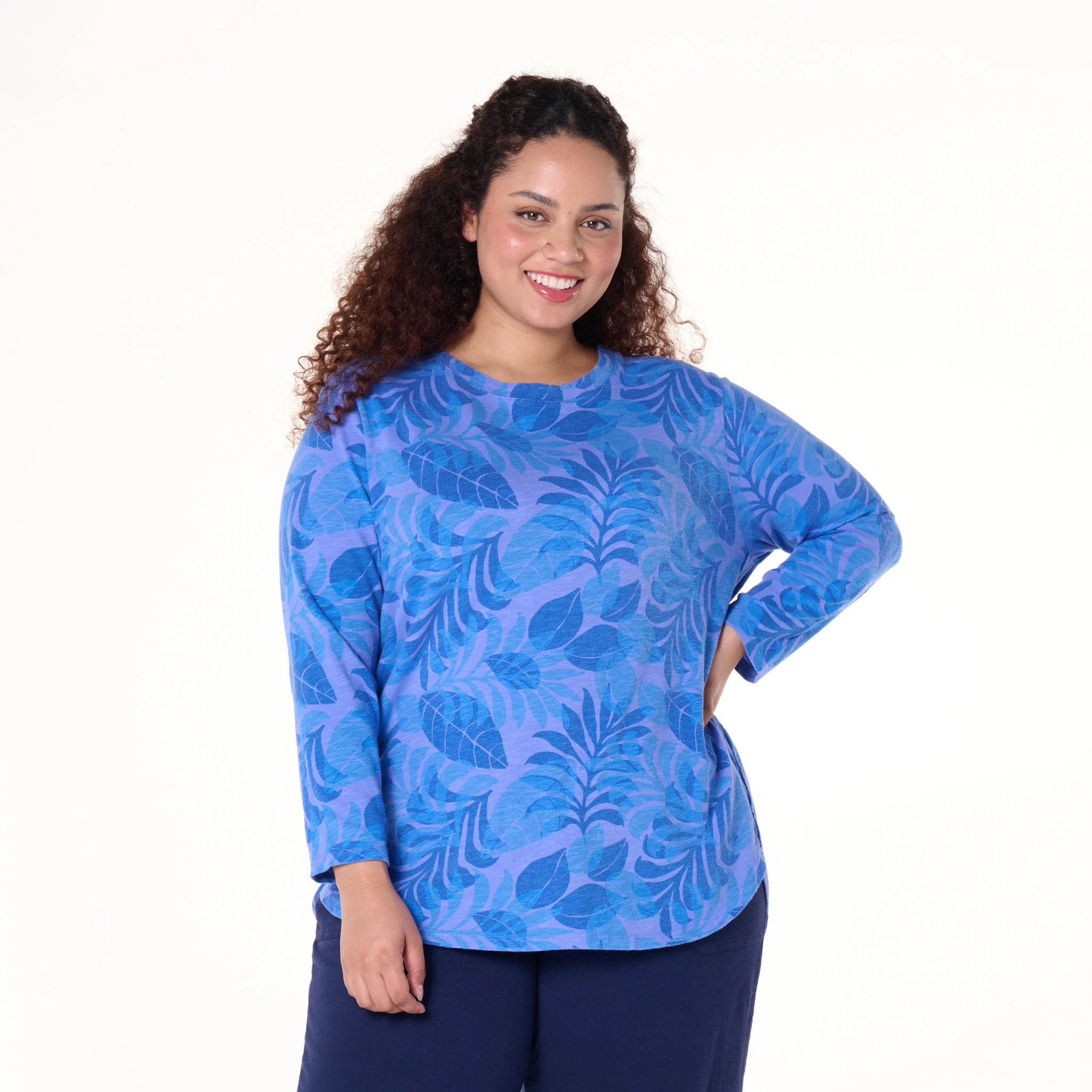 Fiji Palm Catalina Top | Plus Size - Image 5