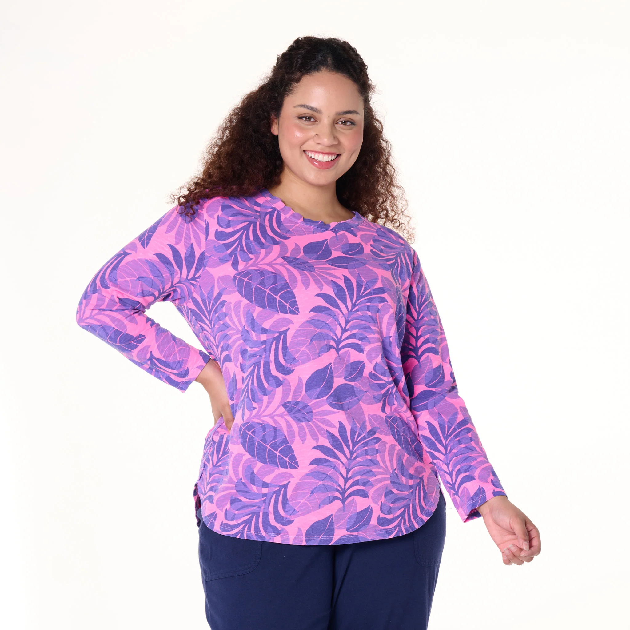 Fiji Palm Catalina Top | Plus Size - Image 6