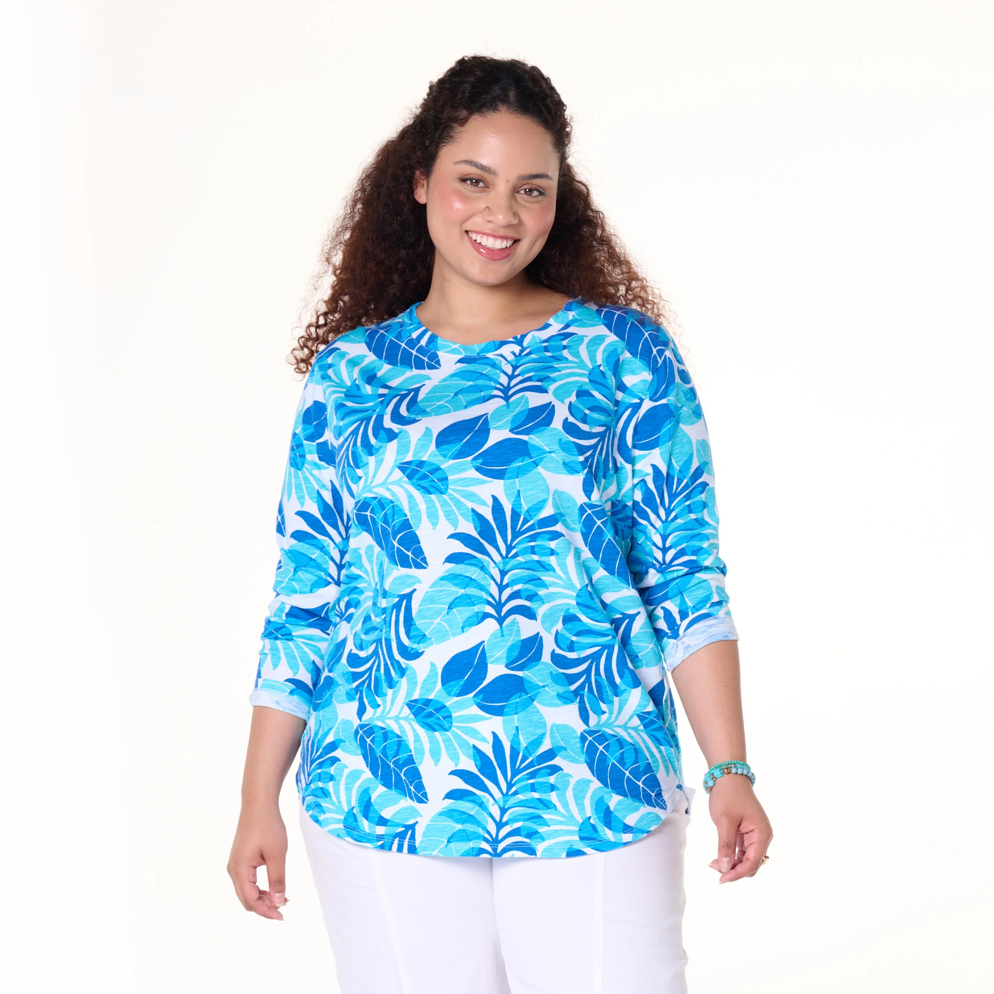 Fiji Palm Catalina Top | Plus Size - Image 7