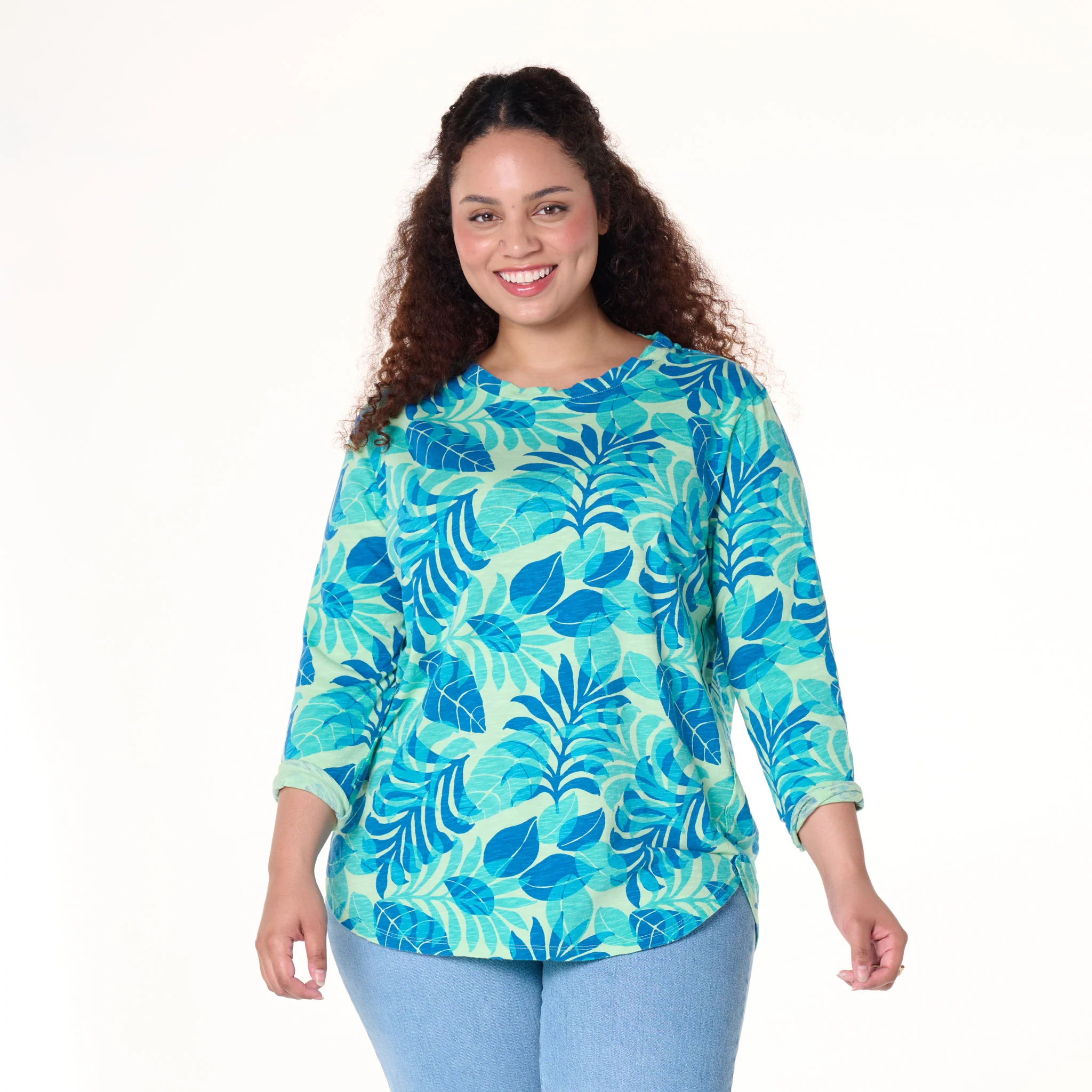 Fiji Palm Catalina Top | Plus Size - Image 8