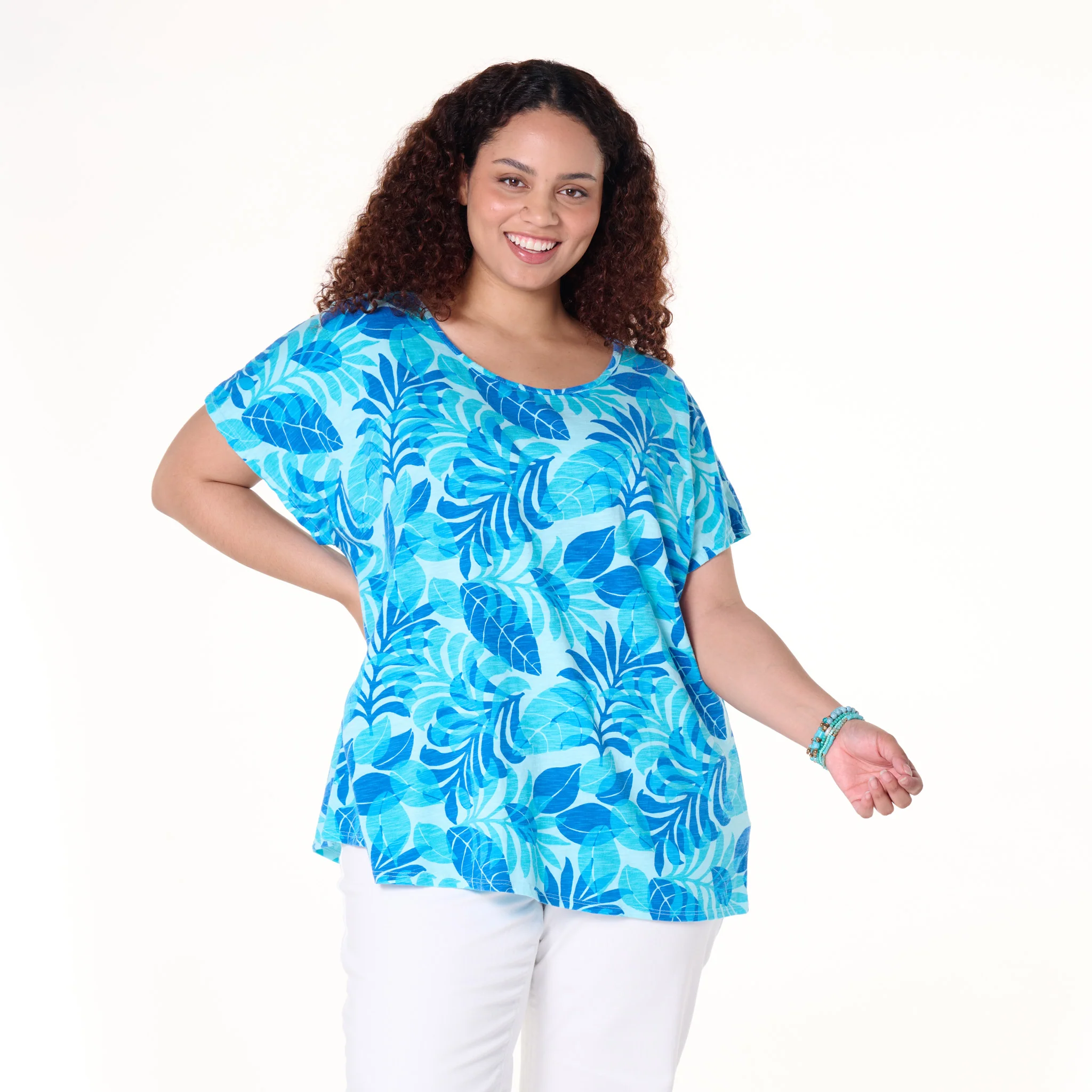 Fiji Palm Keepsake T | Plus Size - Image 6