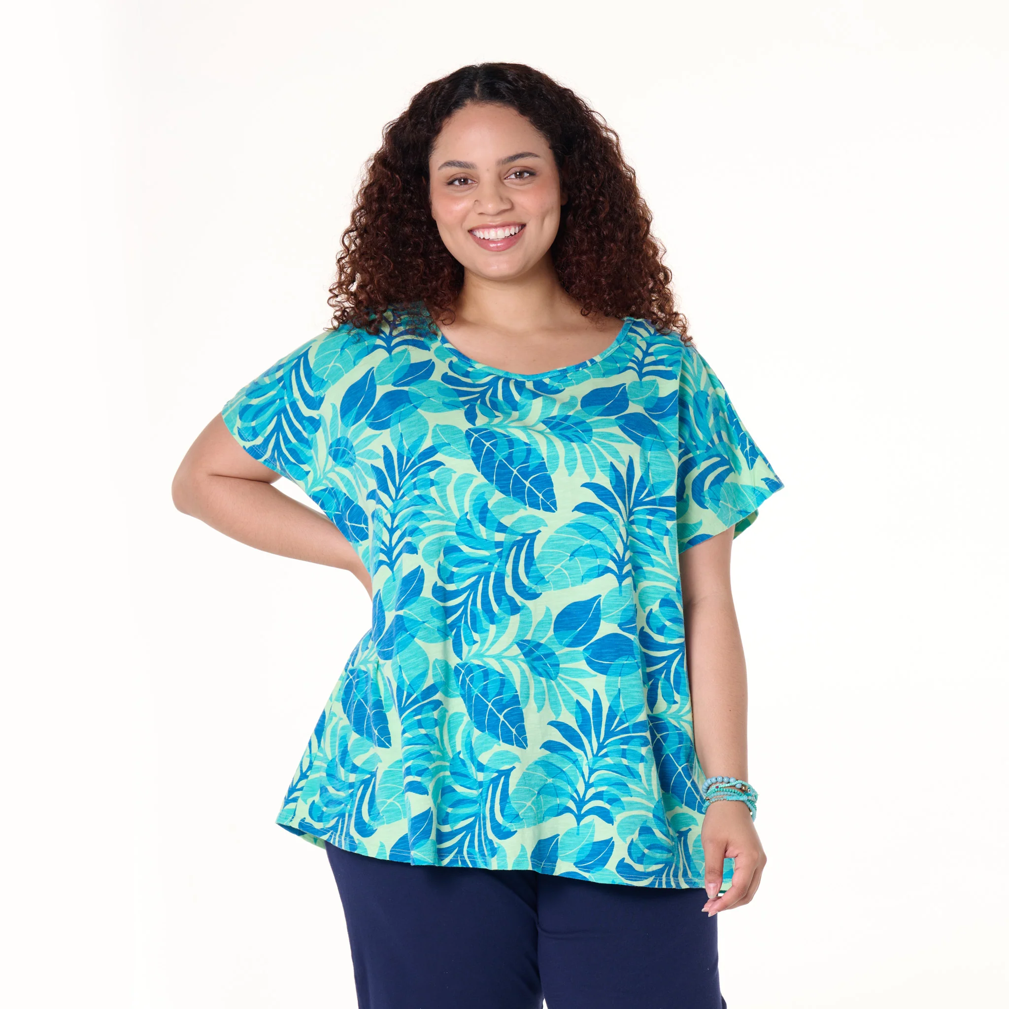 Fiji Palm Keepsake T | Plus Size - Image 9