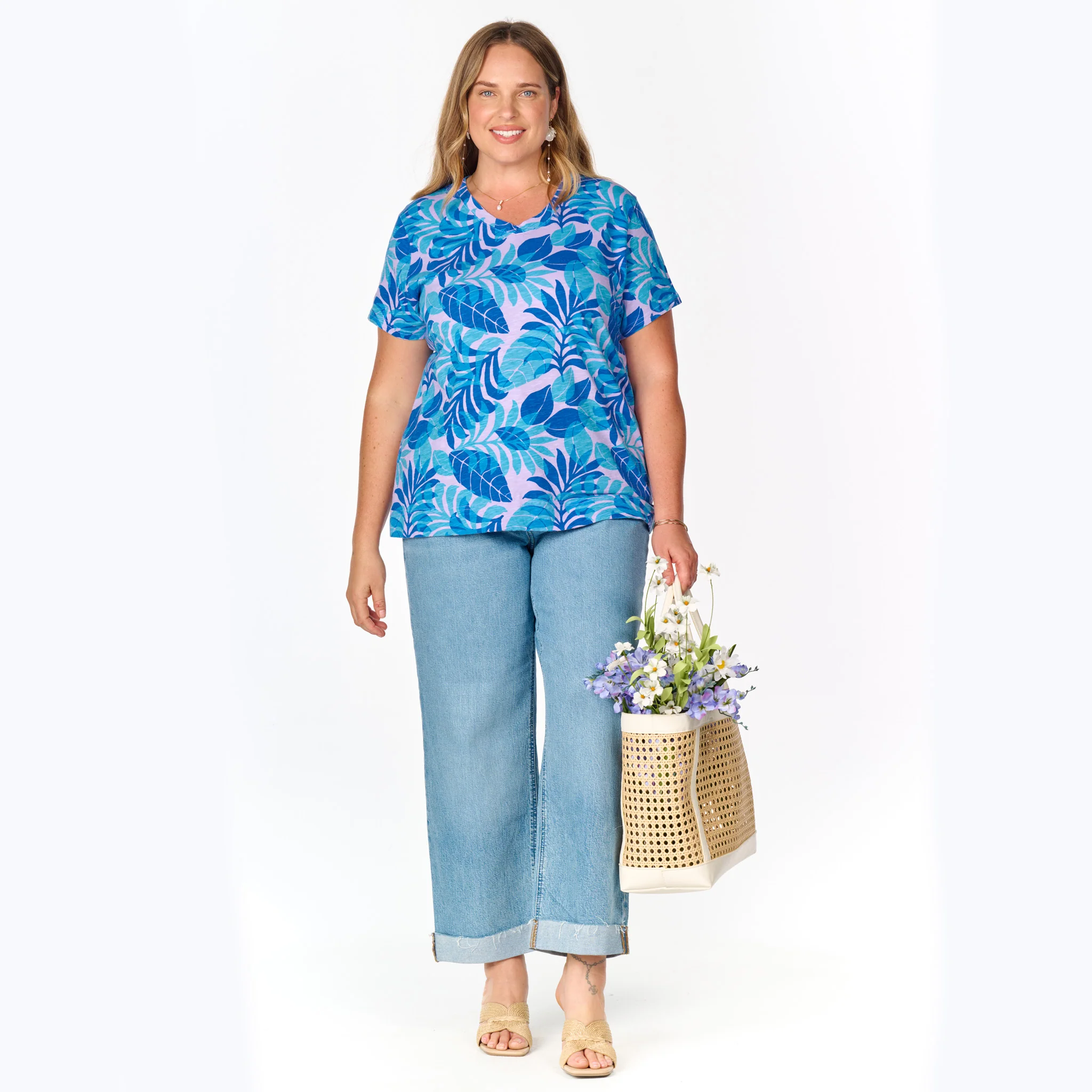 Fiji Palm Versatile T | Plus Size - Image 4