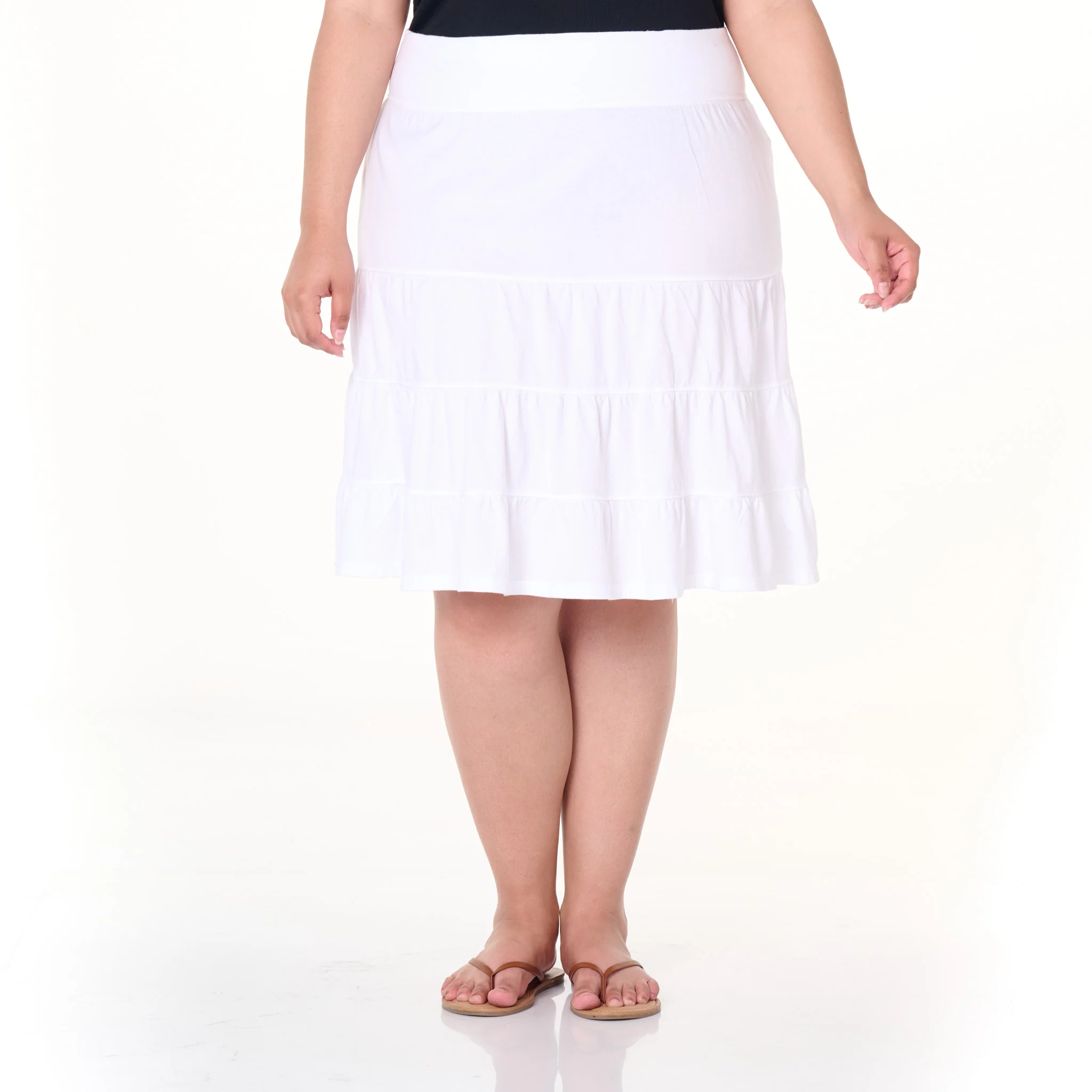 Jersey Tiered Skirt | Plus Size - Image 9